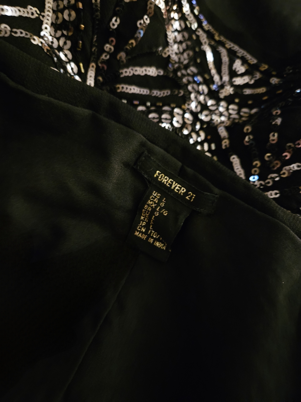 Forever 21 Black Sequin Mini Skirt - Picture 6 of 7